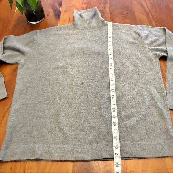 Springfield Marino Wool Oversized Minimalist Gray Turtleneck Jumper Sweater. XXL - Picture 10 of 14